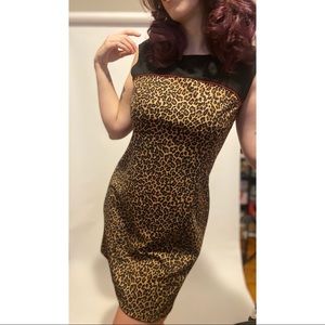 Chic Leopard Print sleeveless dress